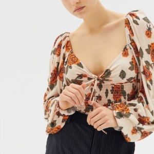 Urban Outfitters Old Soul Smocked Top